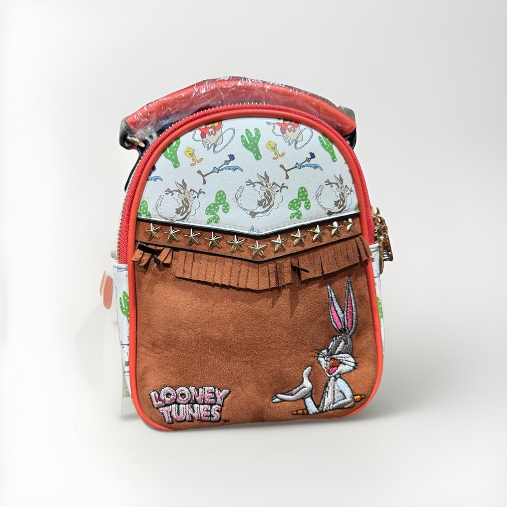 Looney Tunes x Unique Vintage Mini Fringe Backpack Limited Edition - Picture 2 of 10